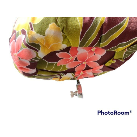 BaBa Floral Metal Handle Purse - Picture 3 of 5